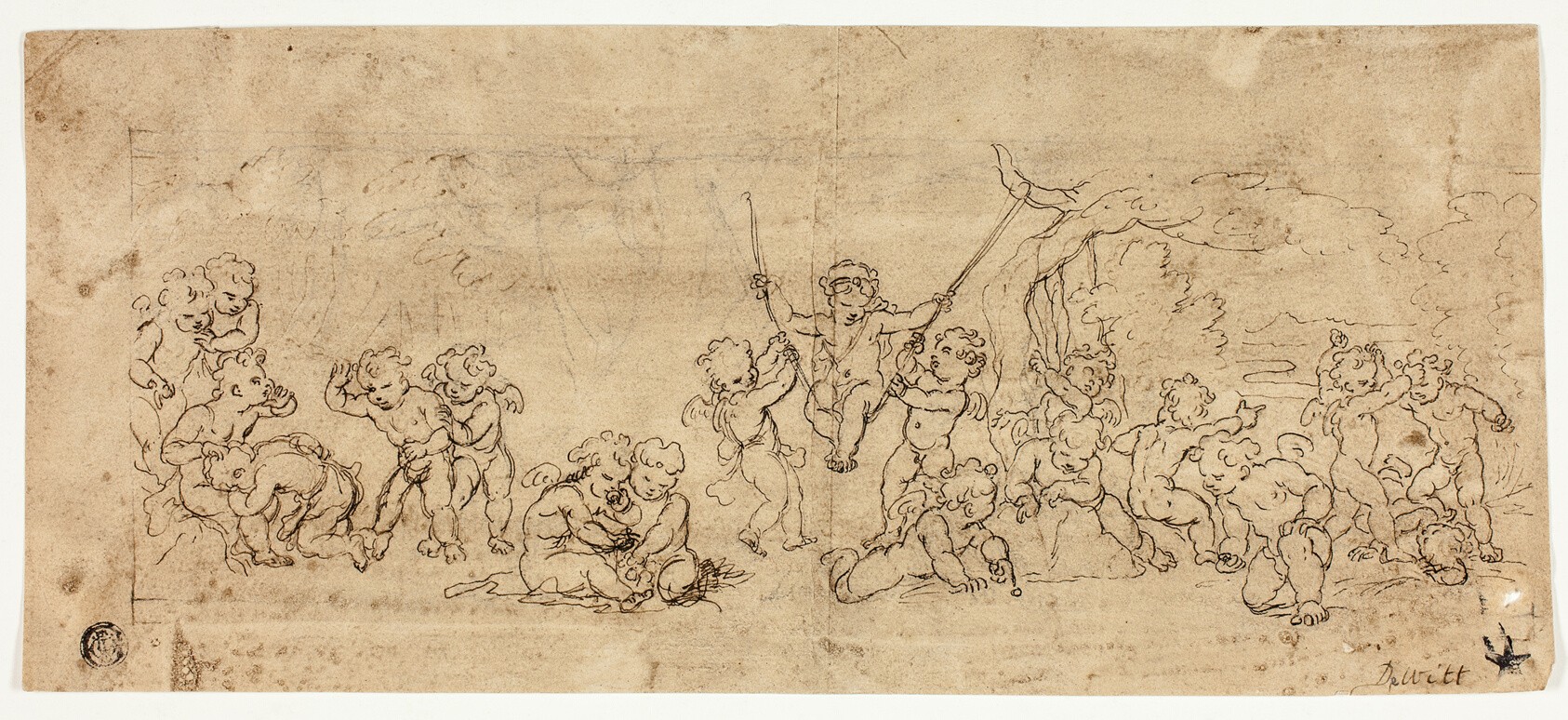 Playing Putti Wallpaper