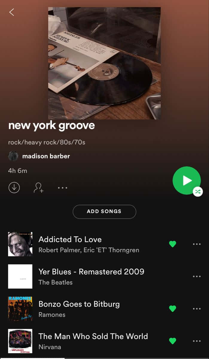 Etskærmbillede Af New York Groove-appen.