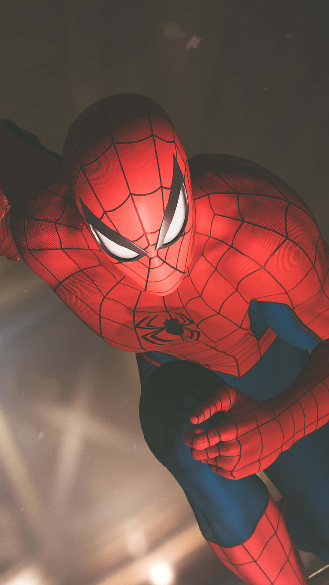 Spider - Man In Action In The Dark Wallpaper