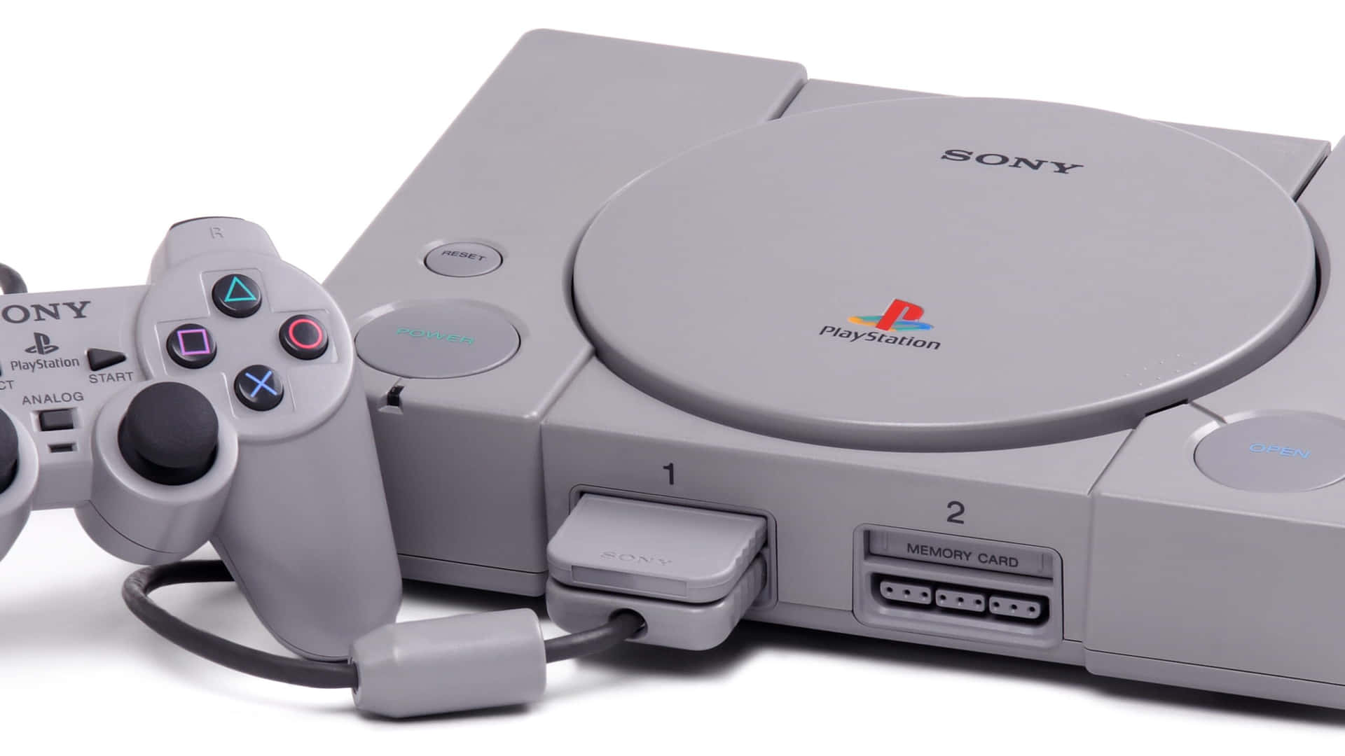 Eineklassische Sony-konsole Mit Zwei Controllern