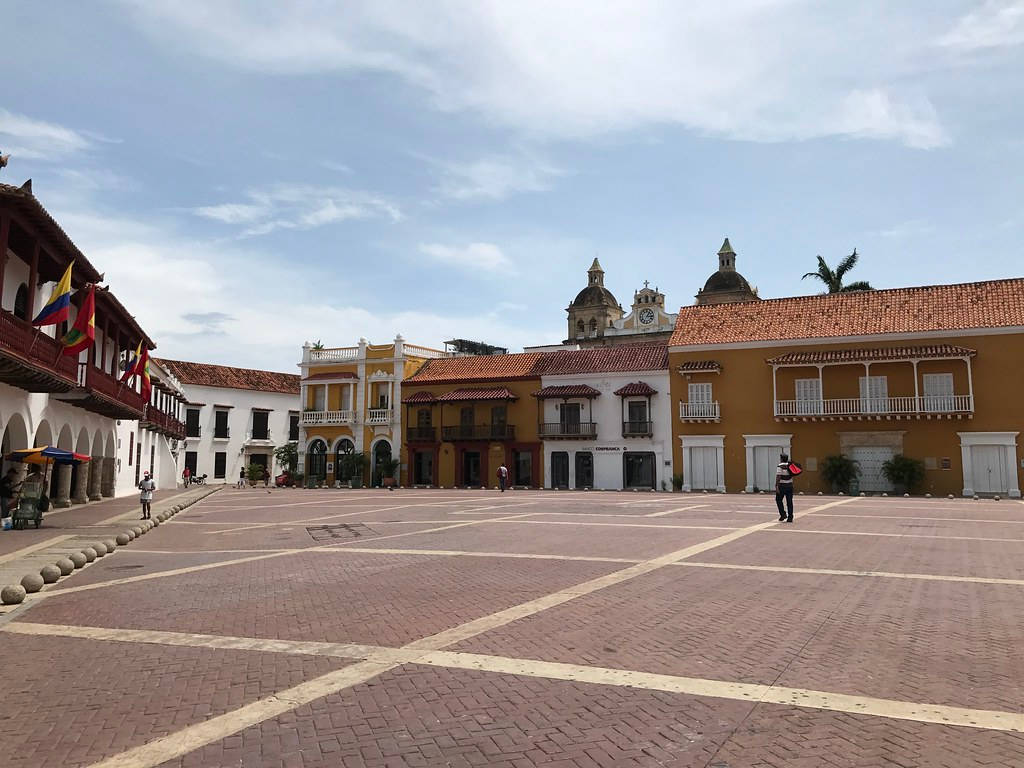 Plaza De La Aduana In Cartagena Picture