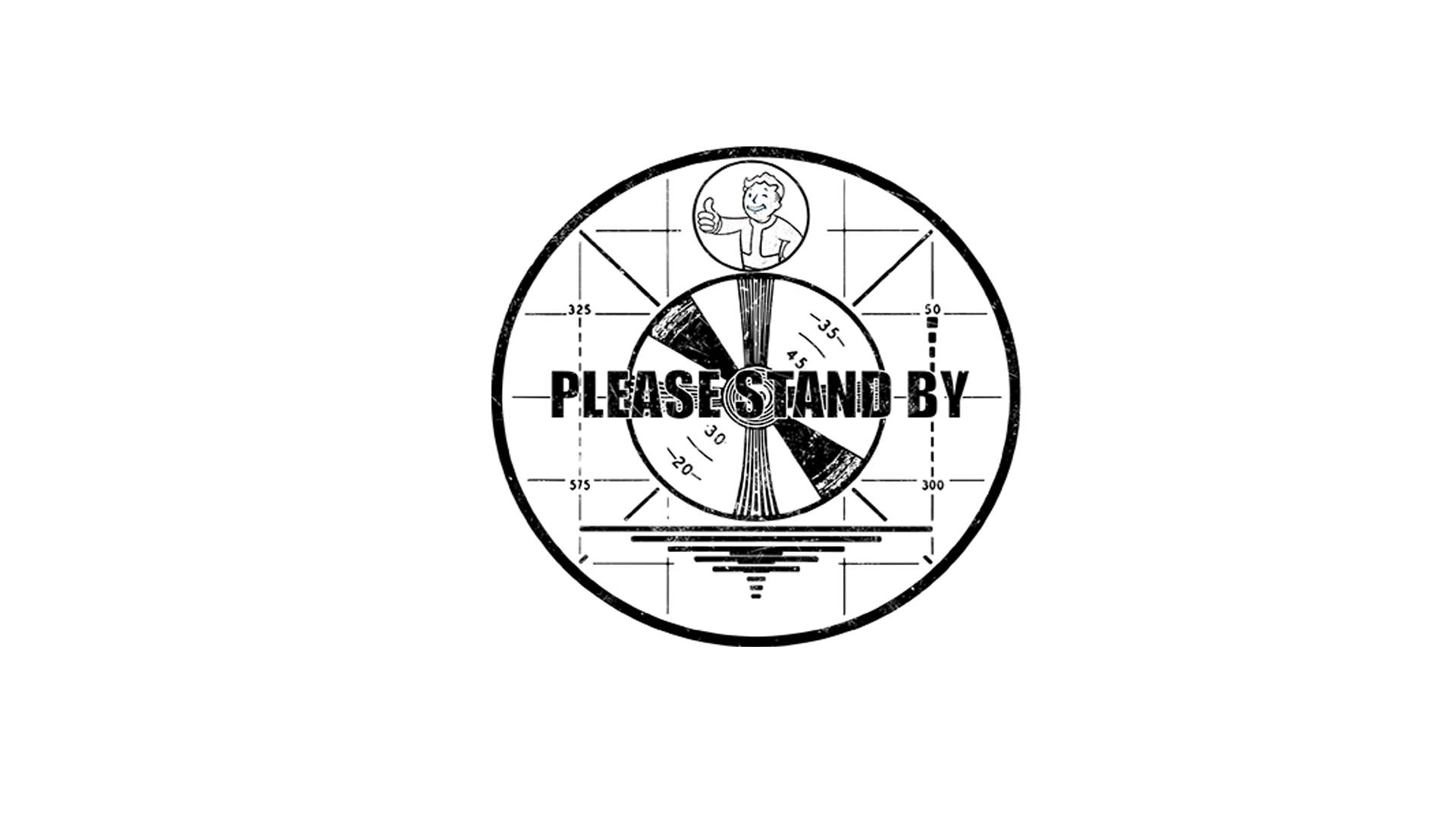 Please Stand By Logo Wallpaper