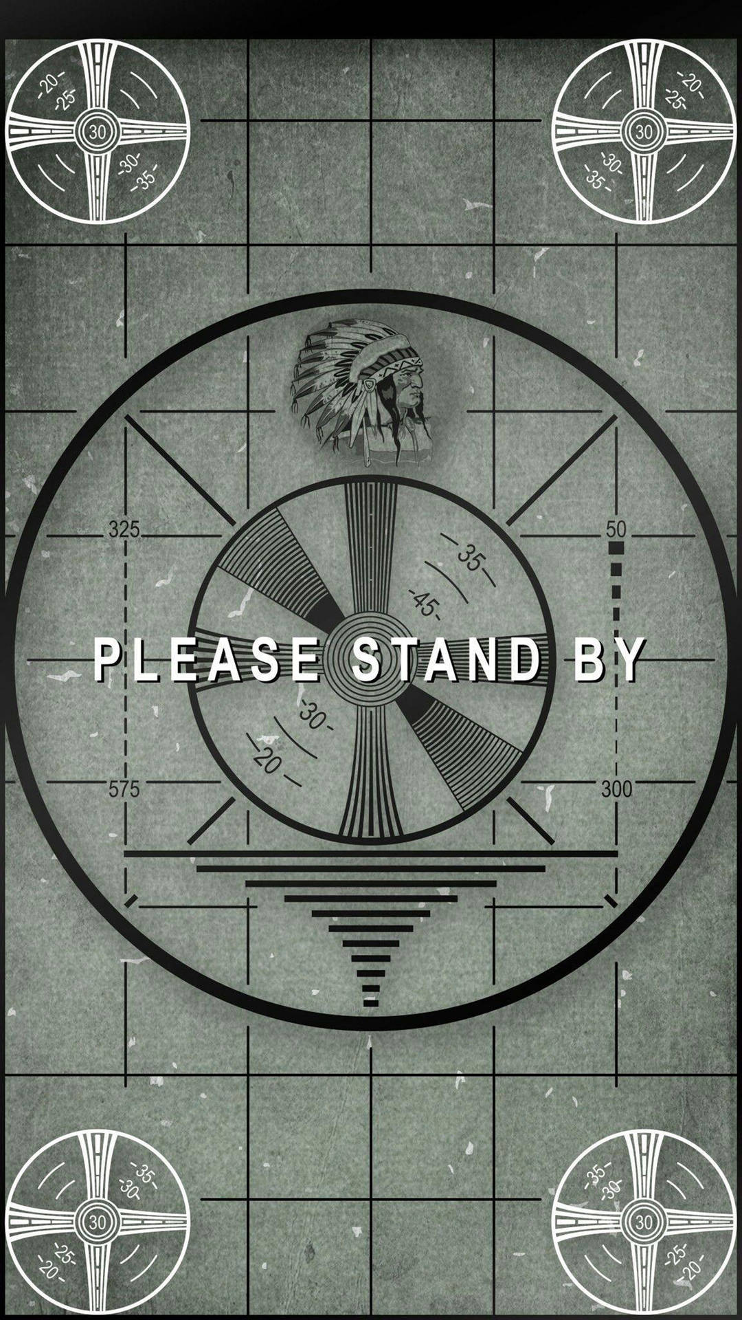 Please Stand By Signage Wallpaper