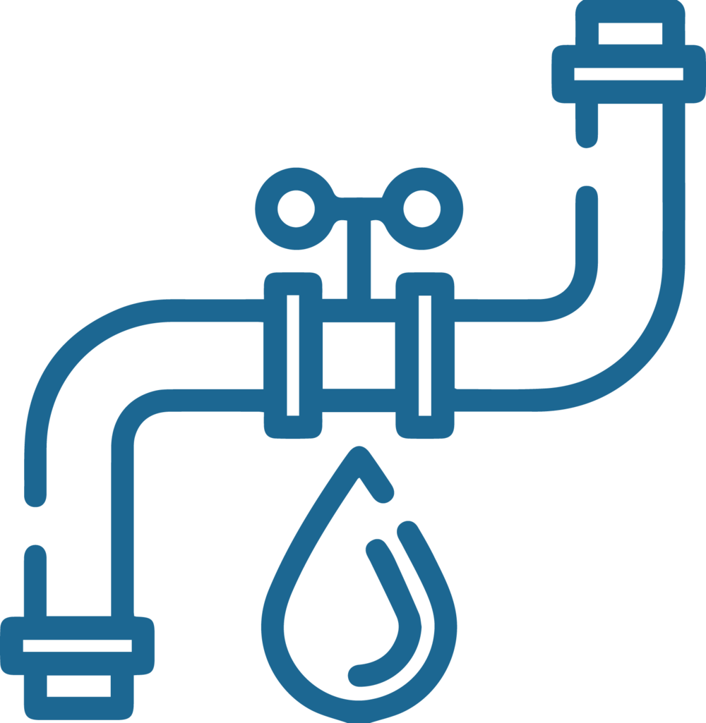 Plumbing Icon Blue Pipesand Faucet PNG