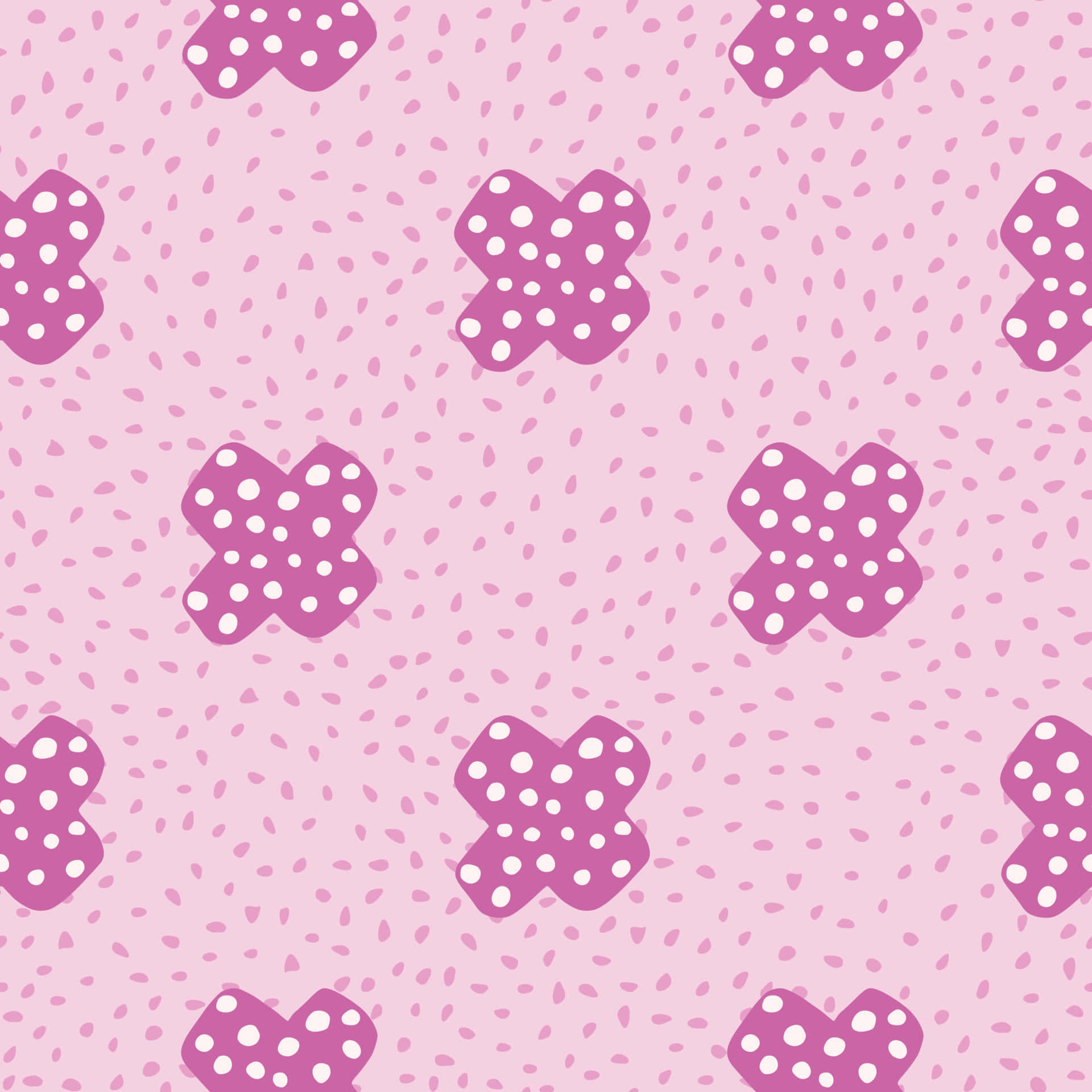 Plus Big Pink Pattern Wallpaper