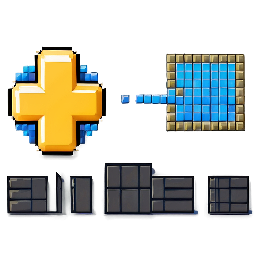 Plus Sign In Pixel Art Png Eqs PNG