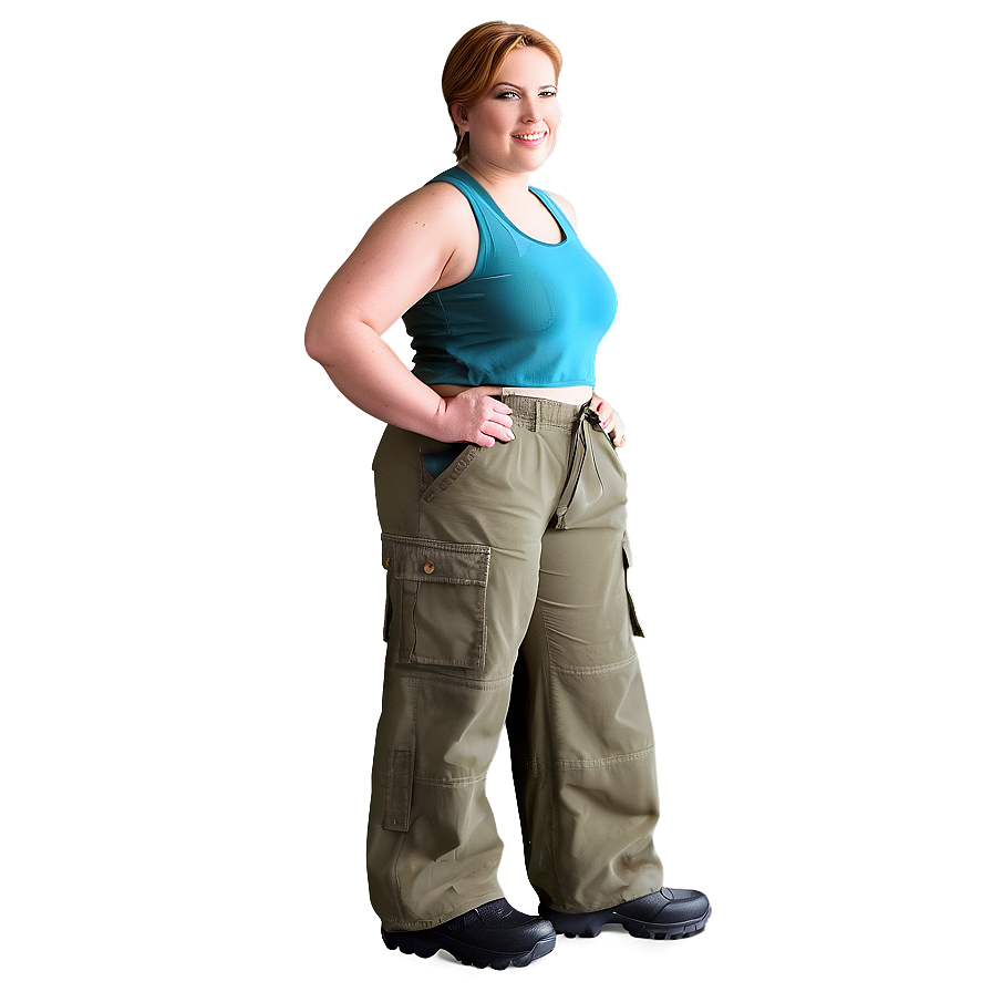 Plus Size Cargo Pants Png 06132024 PNG