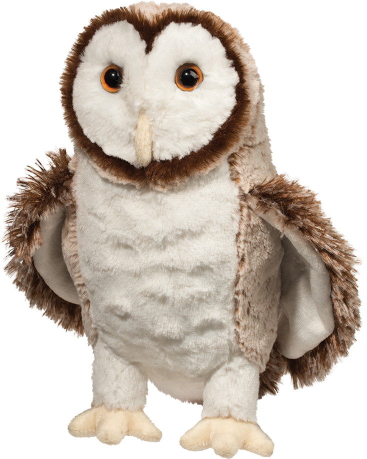 Plush Barn Owl Toy PNG