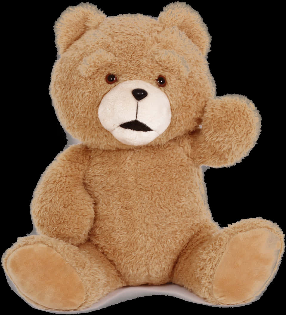 Plush Brown Teddy Bear Toy PNG