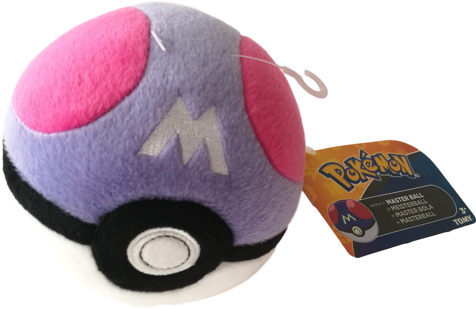 Plush Pokemon Master Ball With Tag PNG