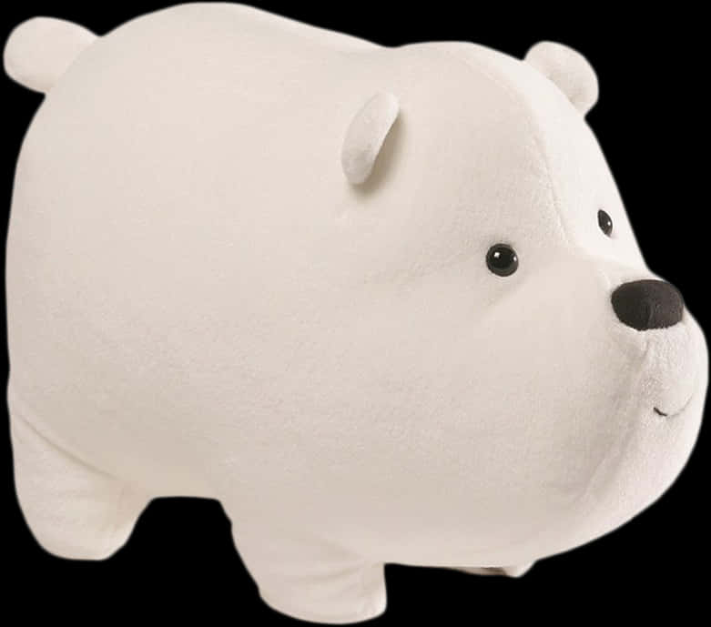 Plush Polar Bear Toy PNG