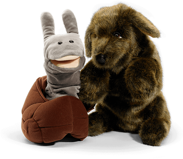 Plush Puppets Friends Together PNG
