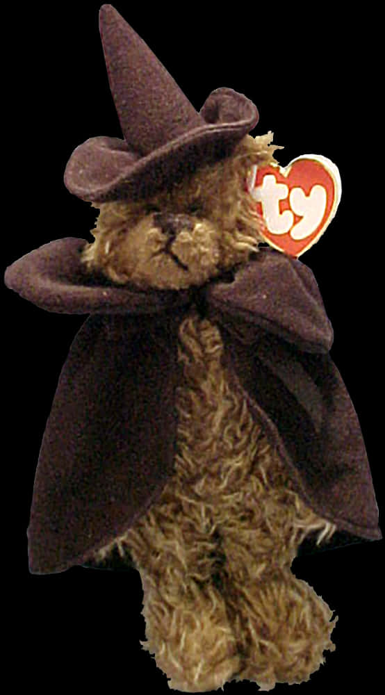 Plush_ Teddy_ Bear_ Witch_ Hat PNG