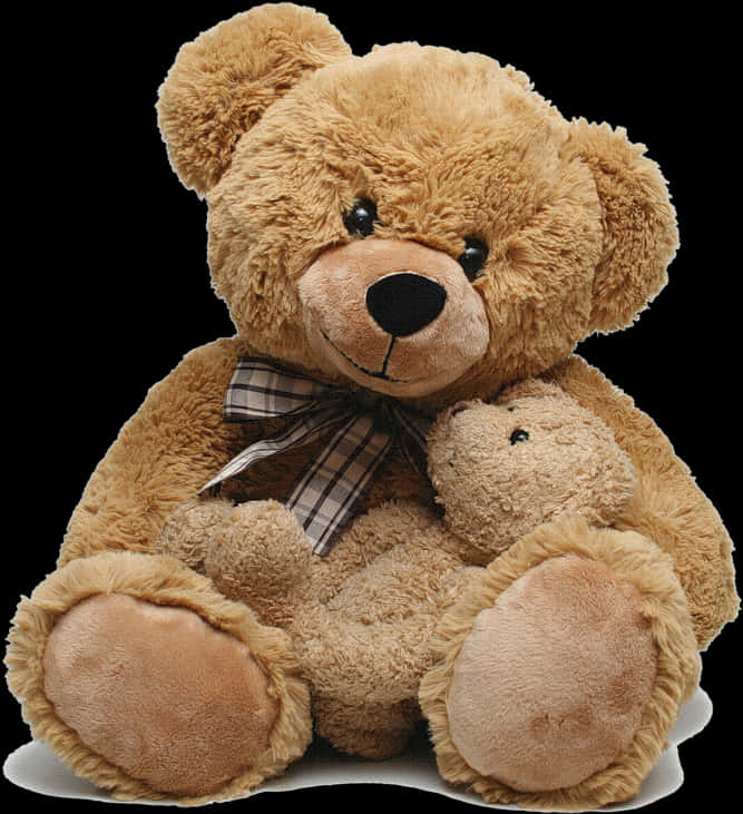 Plush Teddy Bears Together PNG