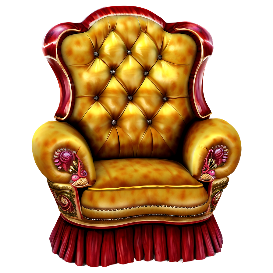 Plush Velvet Silla Png 21 PNG