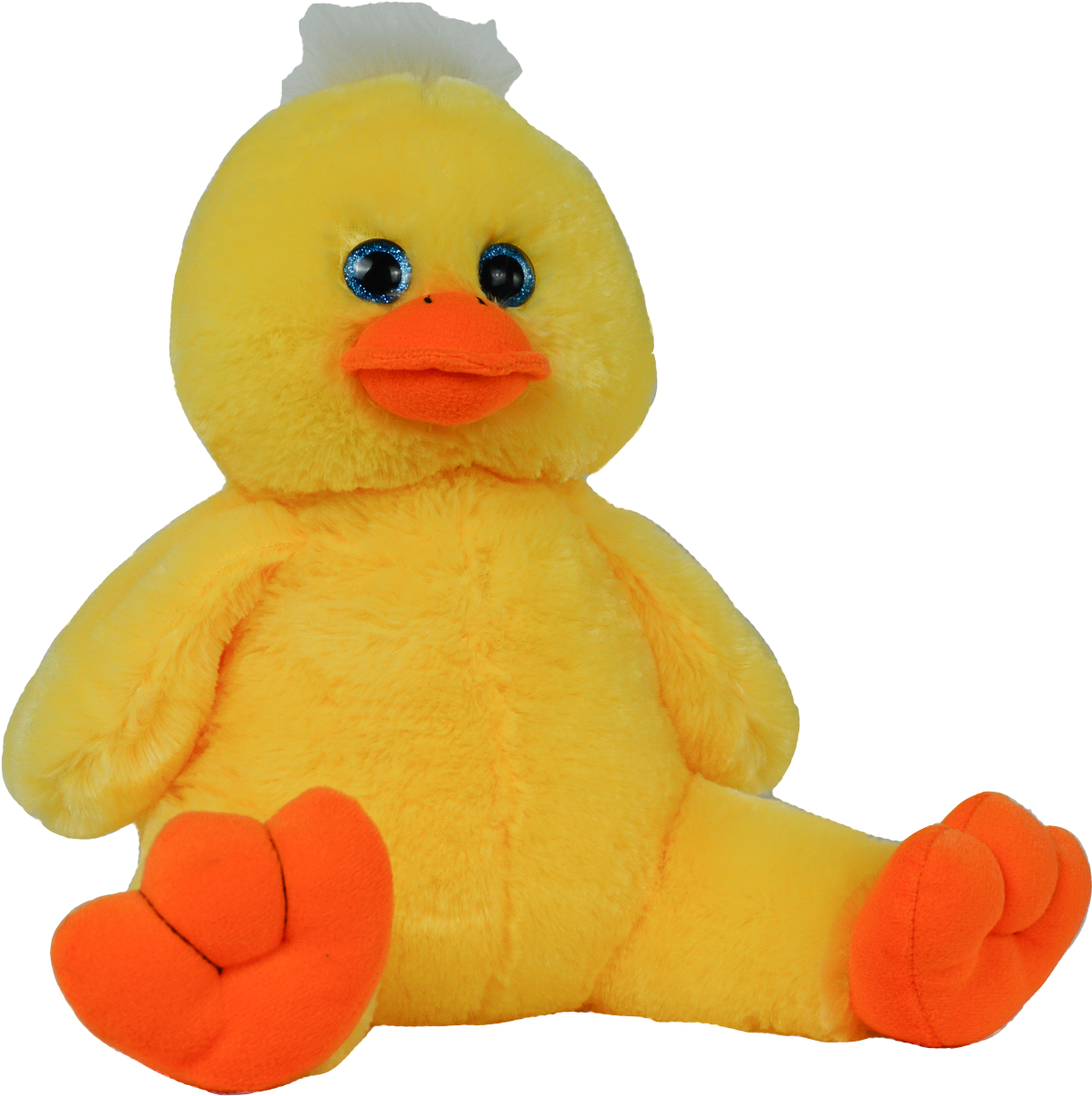 Plush Yellow Duck Toy PNG