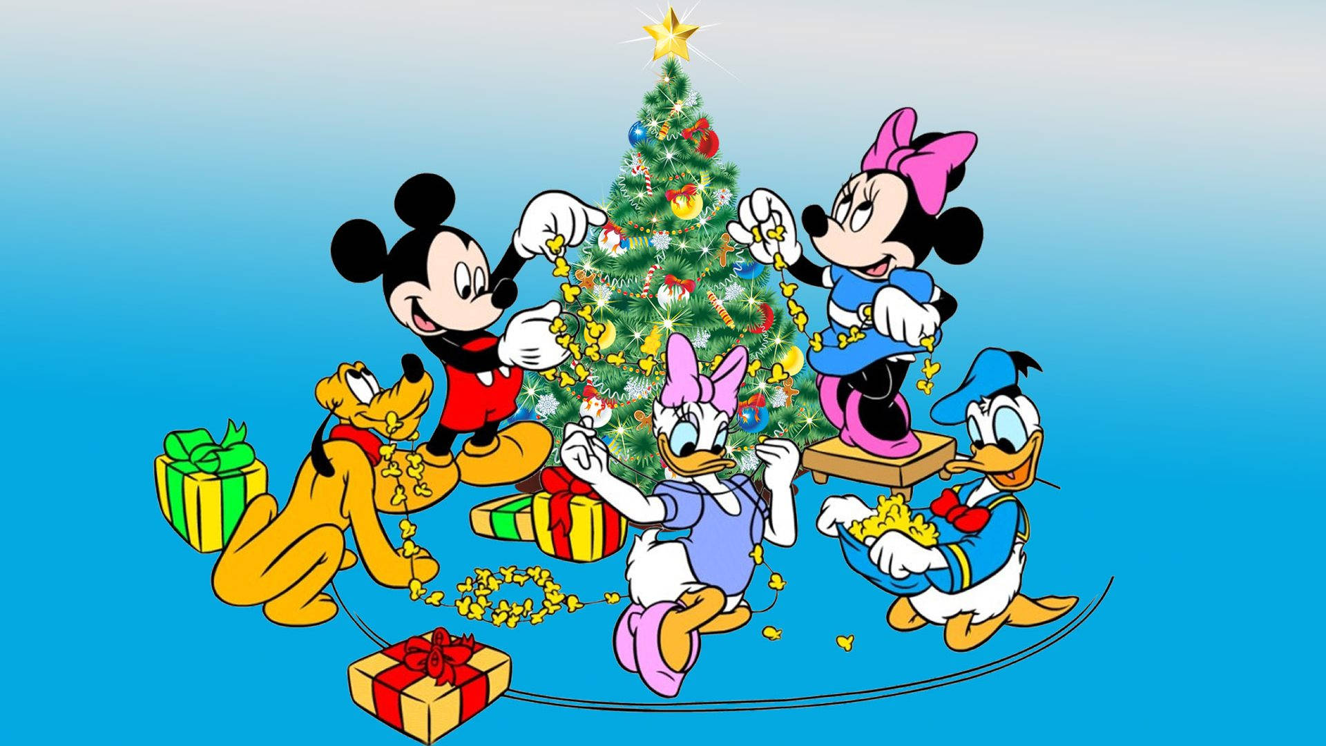 Pluto Disney Christmas Tree Wallpaper