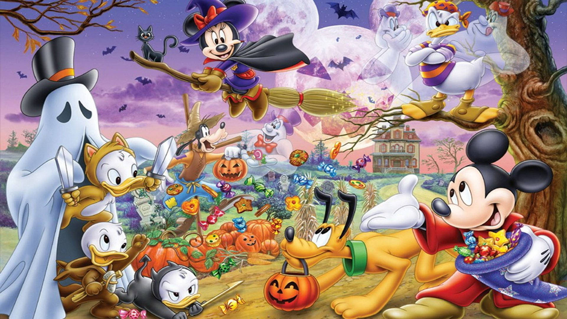 Pluto Disney Halloween Wallpaper