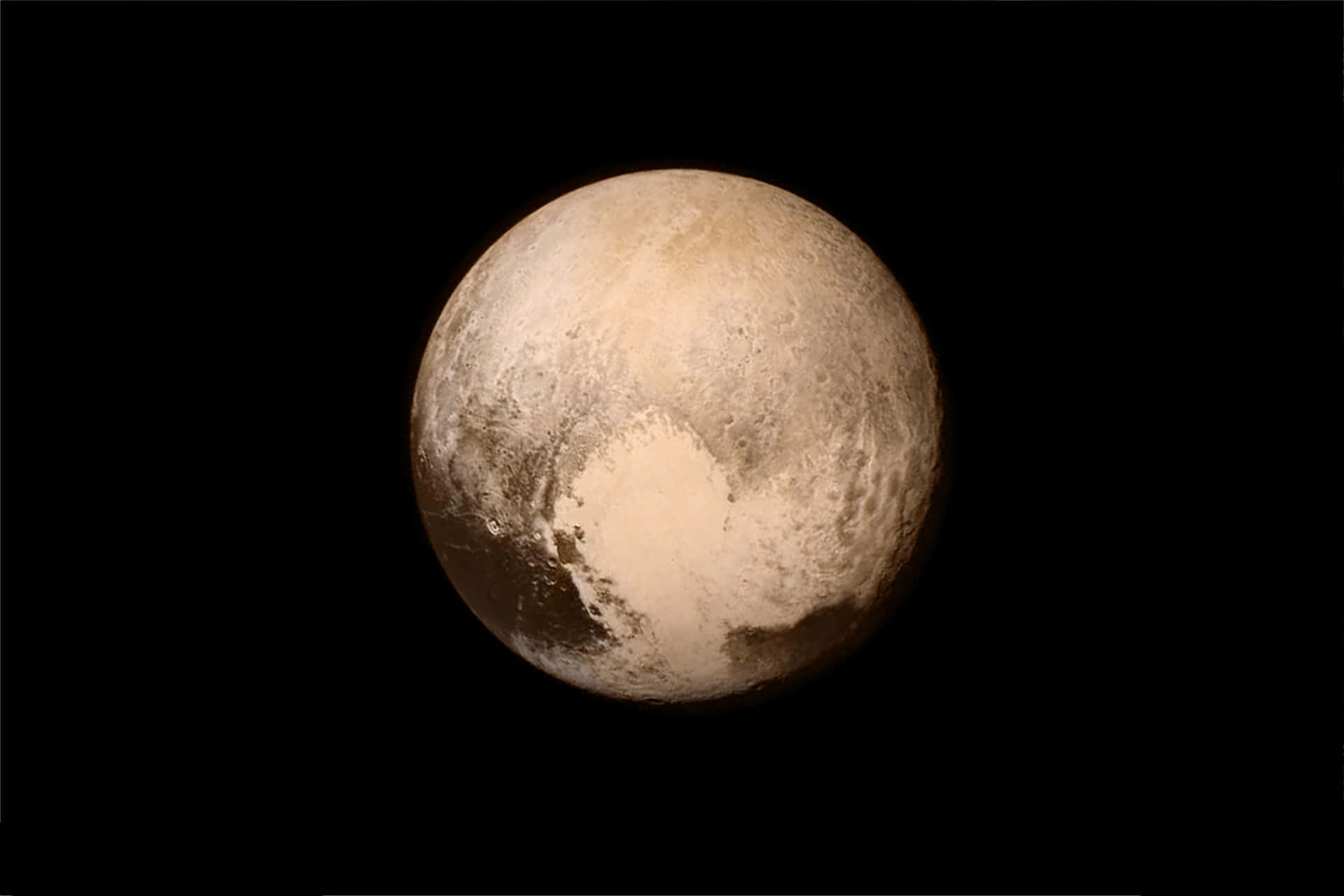 A view of distant Pluto