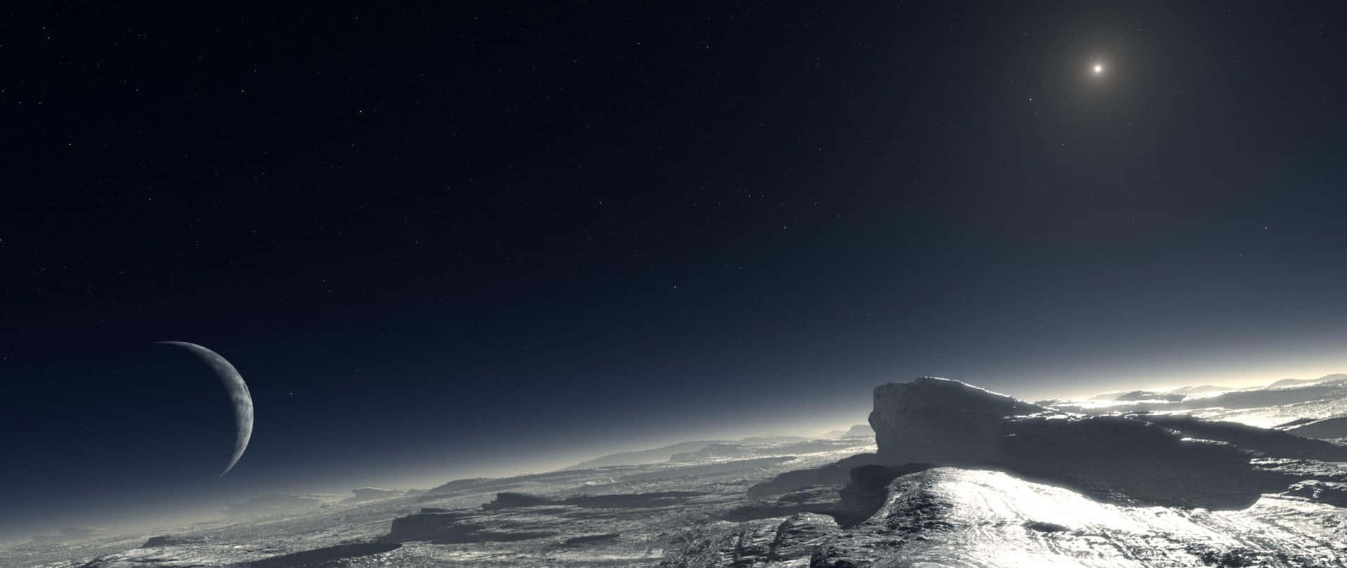 Utforskaunderverken På Den Avlägsna Planeten Pluto