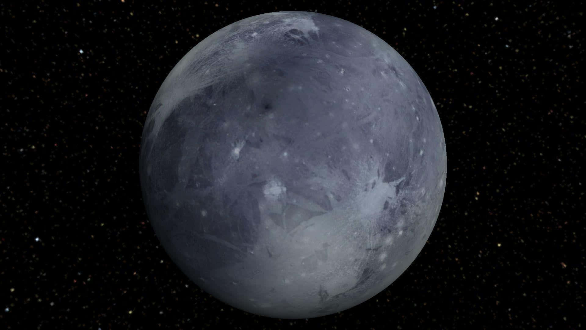 Unamajestuosa Vista Del Espacio De Plutón