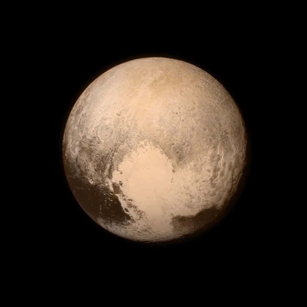 An amazing photograph of planet Pluto from space