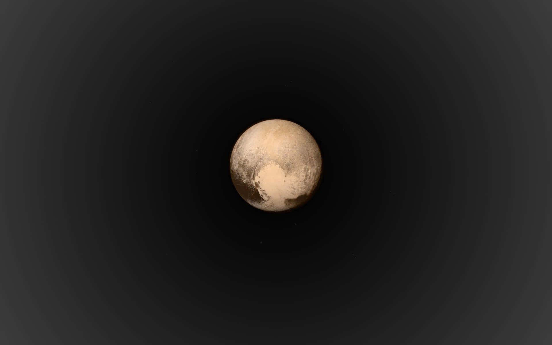 "Pluto, an icy celestial body at the edge of our Solar System."