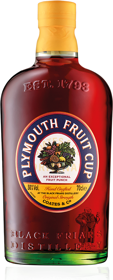Plymouth Fruit Cup Gin Bottle PNG