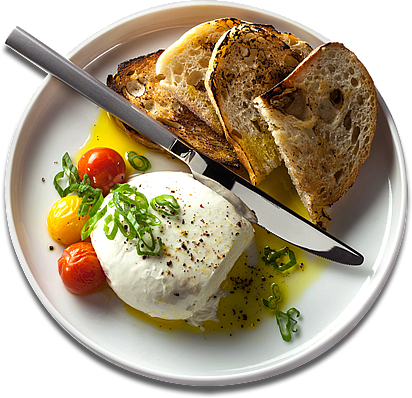 Poached Egg Grilled Bread Tomatoes PNG