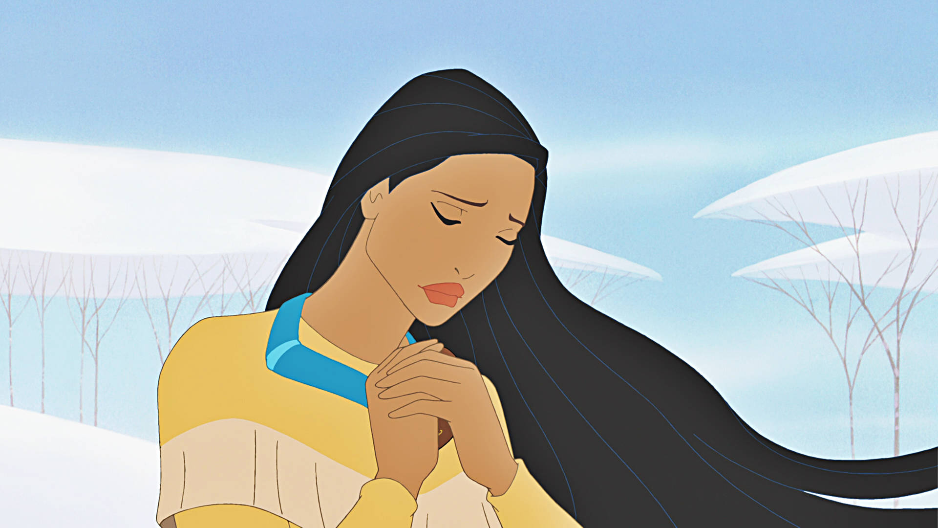 Pocahontas Praying Sadly