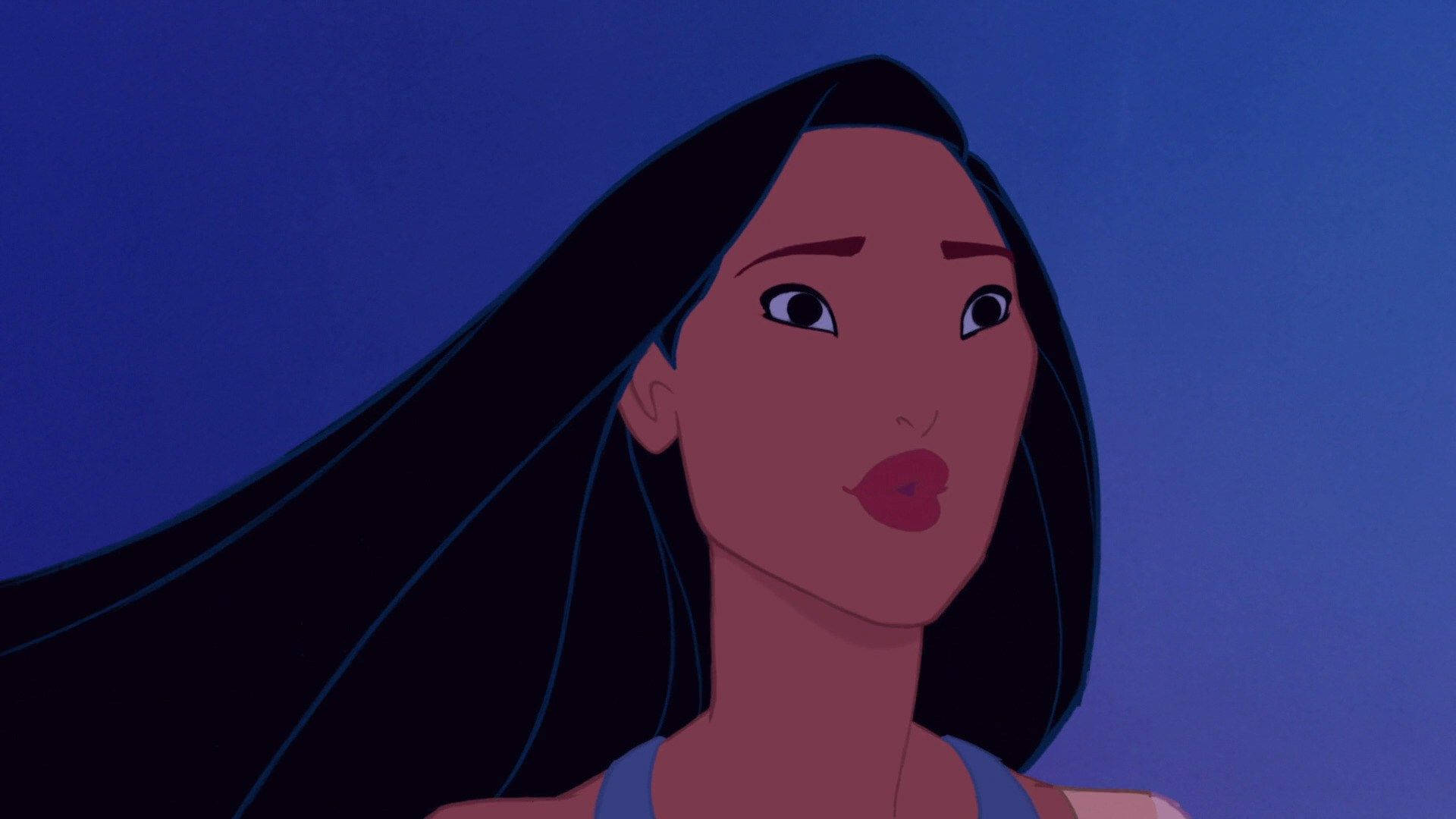 Pocahontas Pursing Her Lips