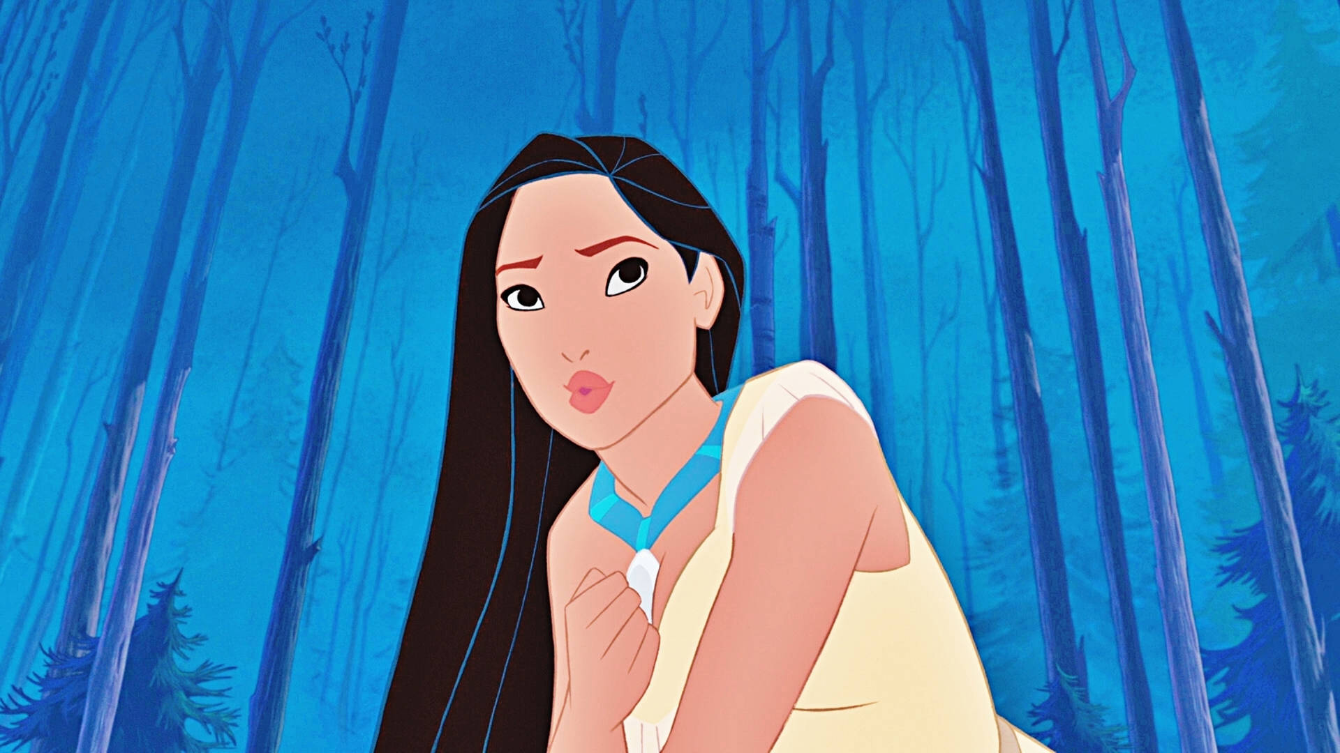 Pocahontas With Her Lips Pursed