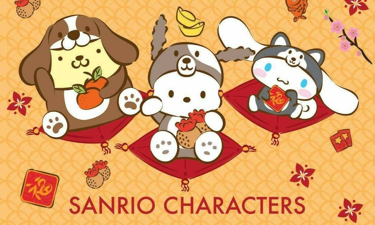 Pochacco Chinese New Year Poster Wallpaper