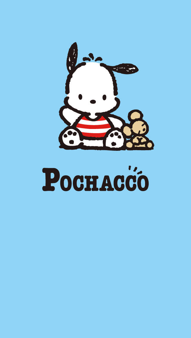 Pochacco Red And White Shirt Wallpaper