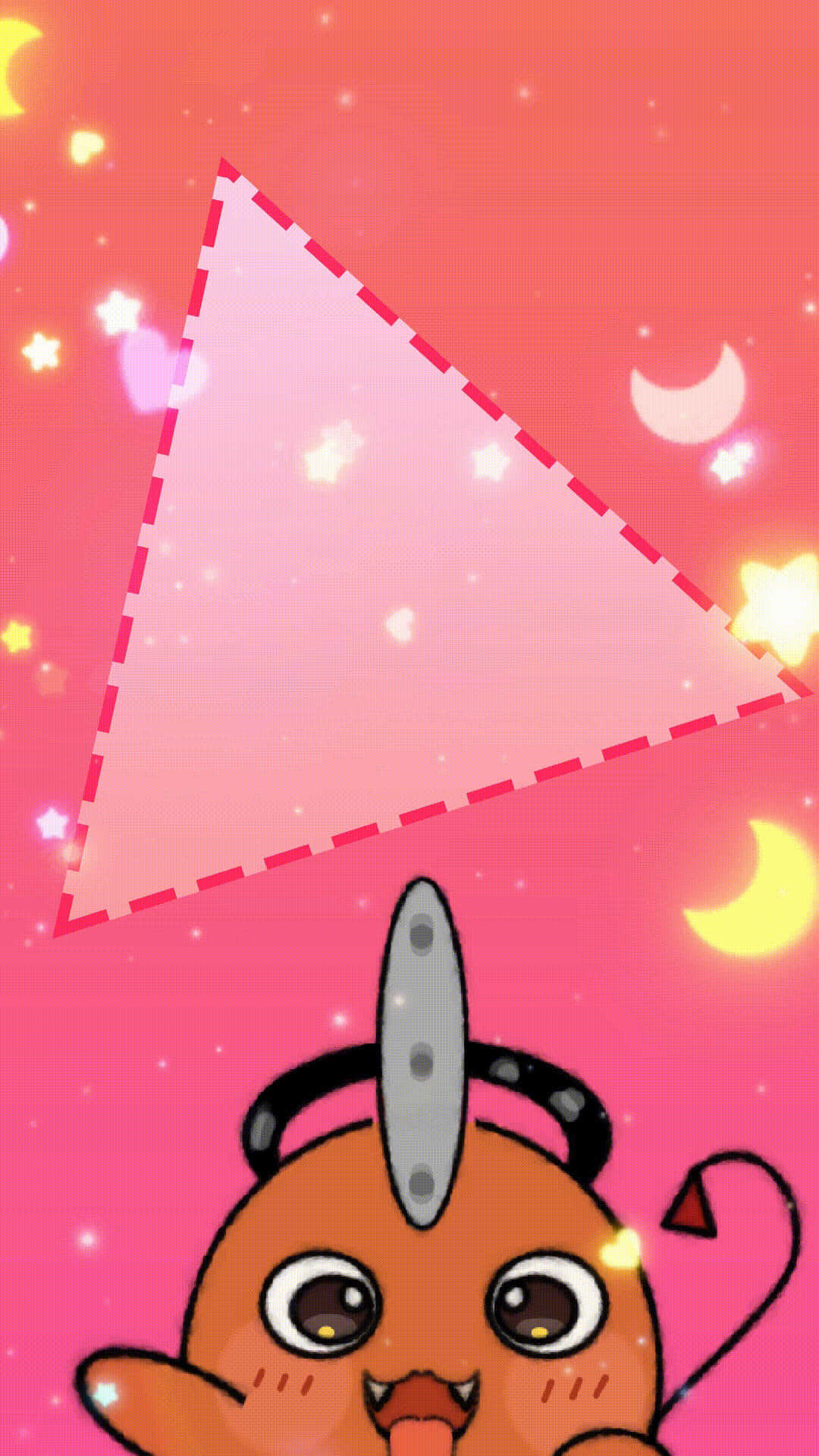 Fondo Triangular Celestial De Pochita Fondo de pantalla