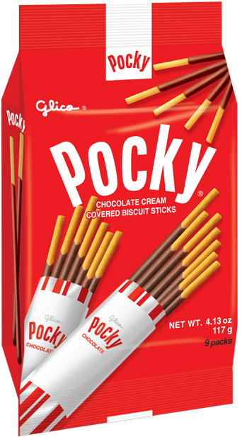 Pocky Chocolate Cream Biscuit Sticks Package PNG