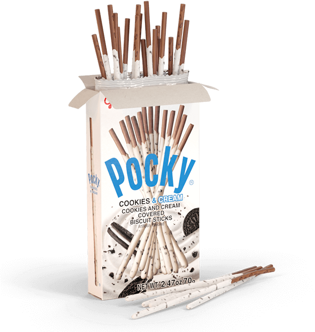 Download Pocky Cookiesand Cream Box | Wallpapers.com