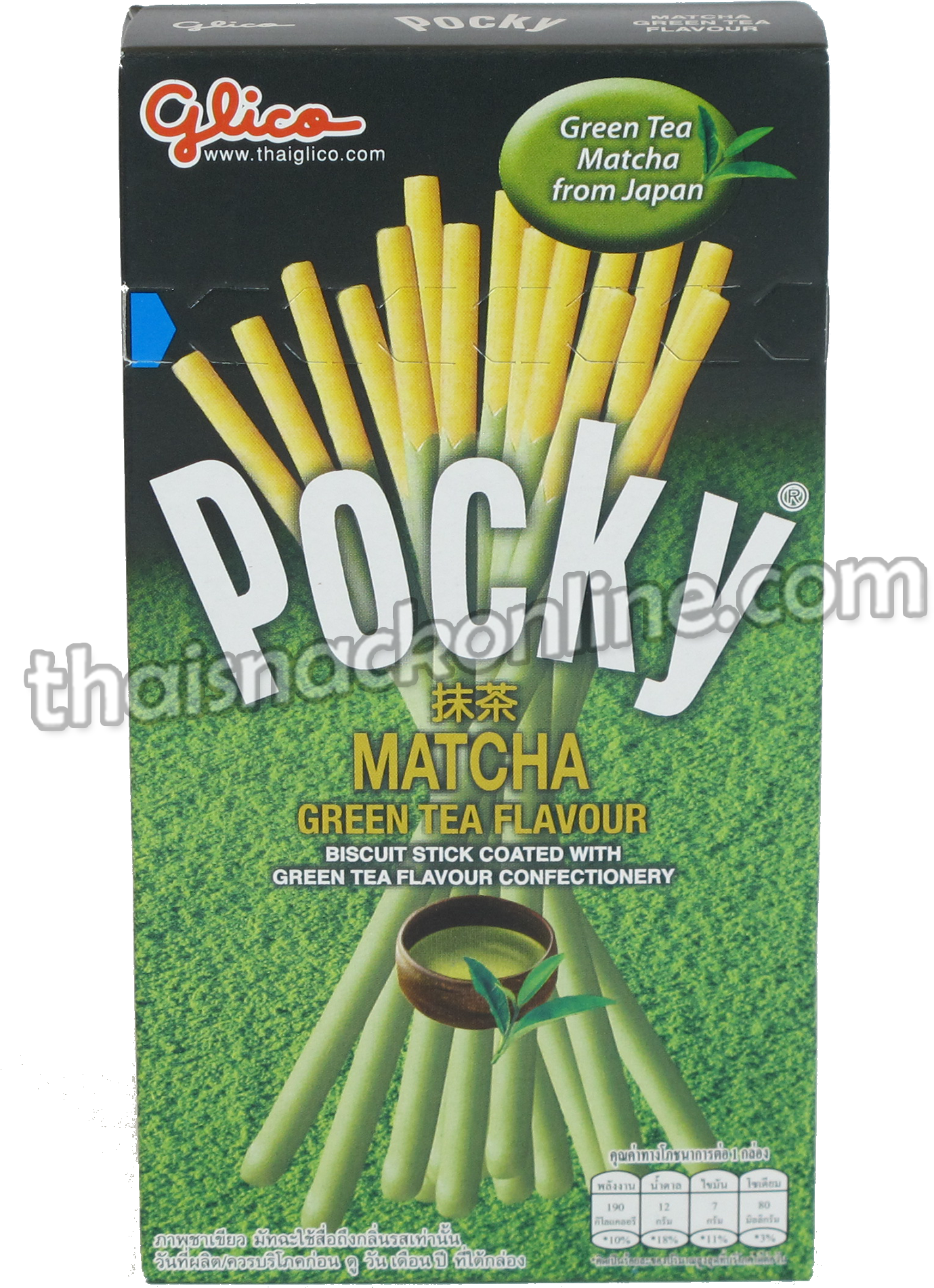 Pocky Matcha Green Tea Flavor Packaging PNG