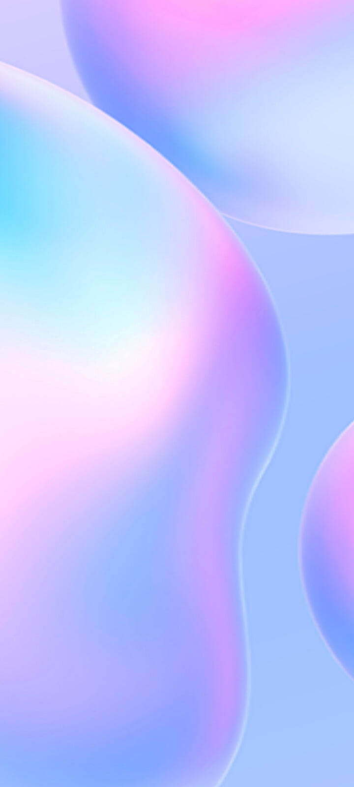 Download Poco X2 Pastel Purple Bubbles Wallpaper 