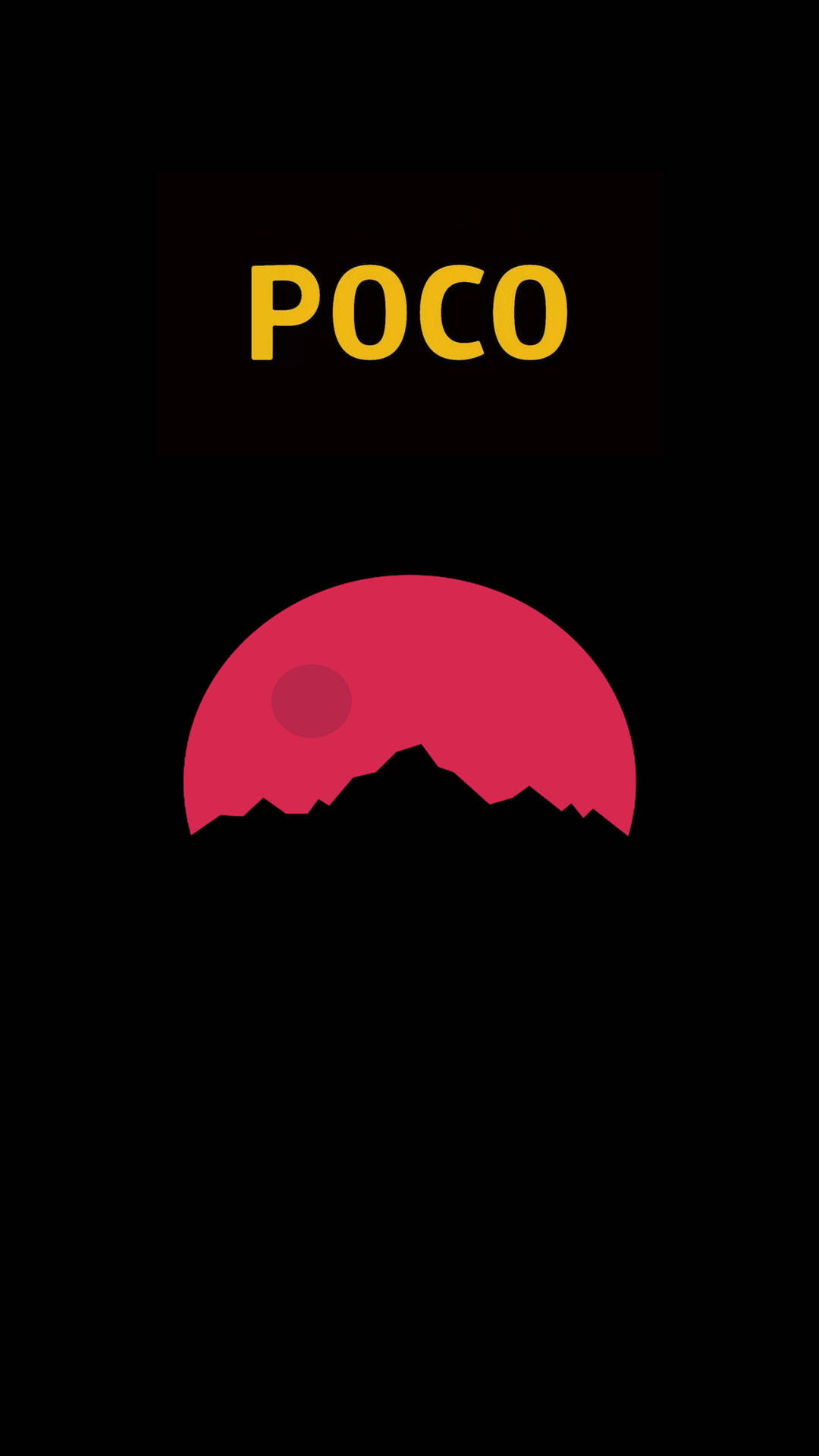 Poco X2 Red Moon Wallpaper