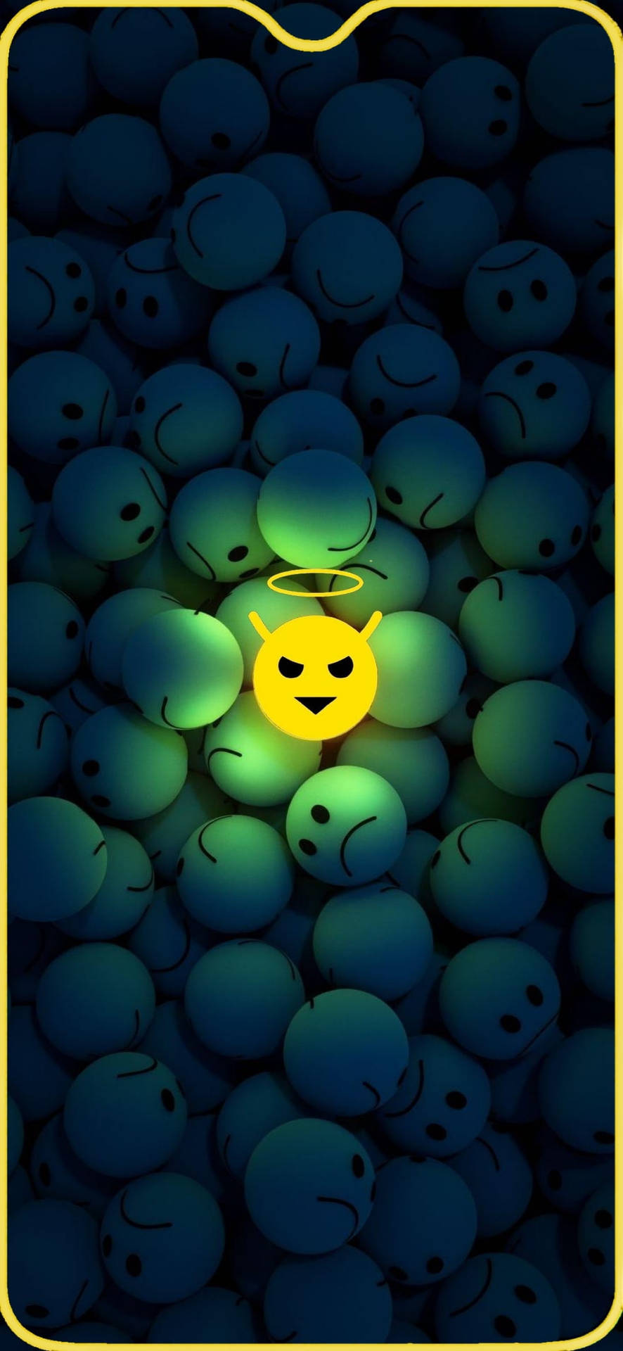 Poco X2 Yellow Emoji Wallpaper