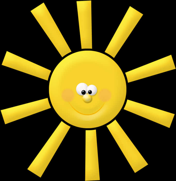 Pocoyo Animated Sun Character PNG