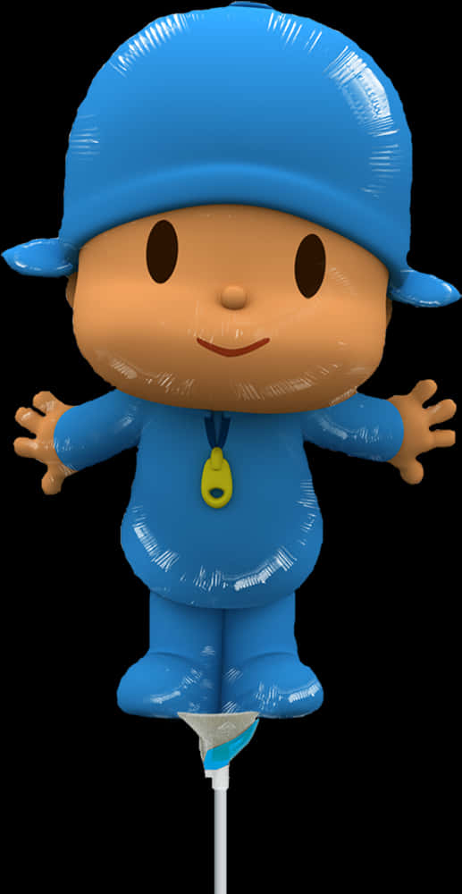 Pocoyo Character Blue Outfit PNG