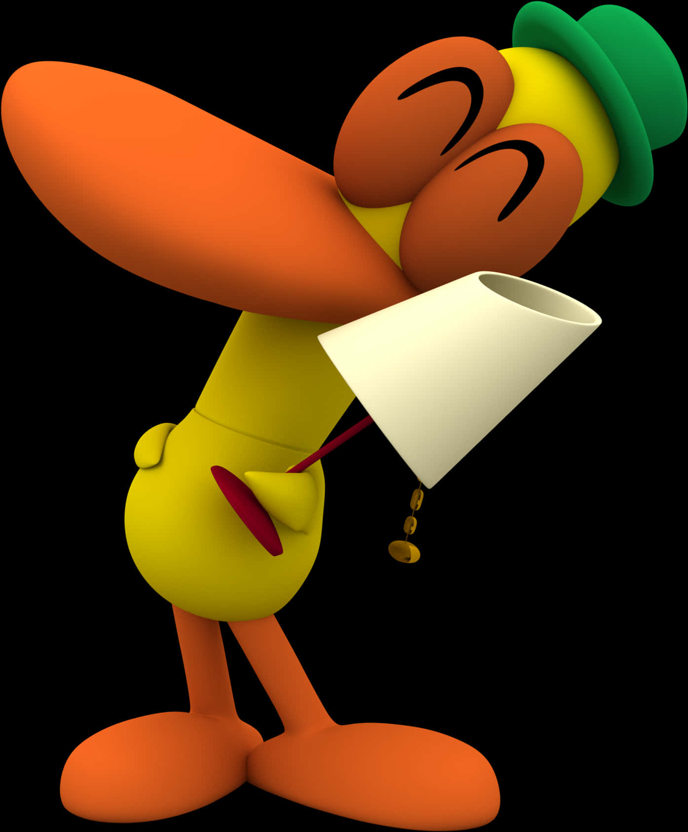 Pocoyo Pato Megaphone Fun PNG