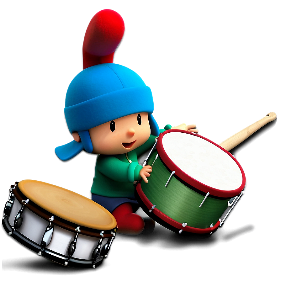 Pocoyo Playing Drums Png 21 PNG