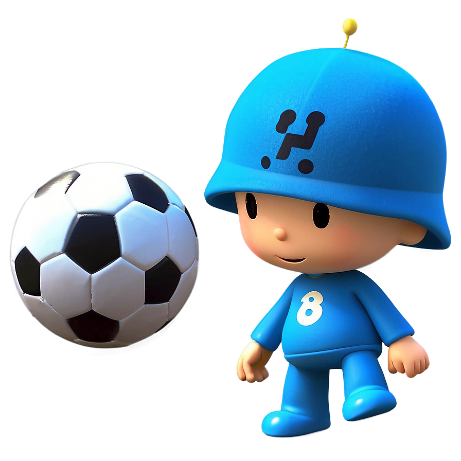 Pocoyo Playing Soccer Png 15 PNG