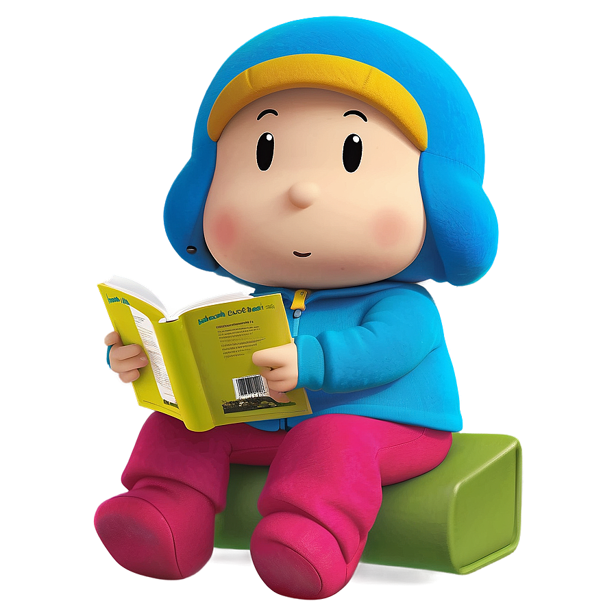 Pocoyo Reading A Book Png Mkx PNG