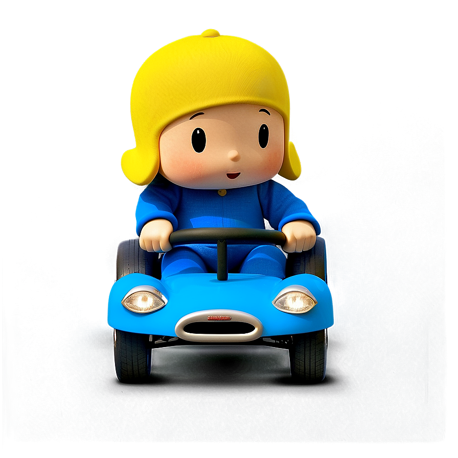 Download Pocoyo Riding Car Picture Png 05232024 | Wallpapers.com