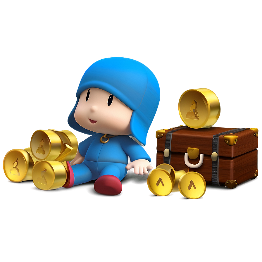 Download Pocoyo's Treasure Hunt Png Llk | Wallpapers.com