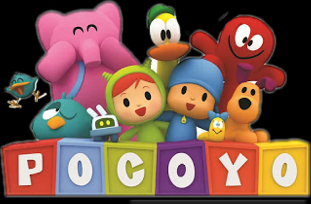 Pocoyo_and_ Friends_ Group_ Image PNG